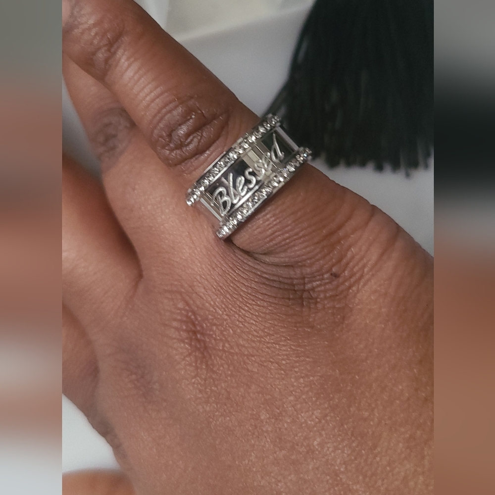 "Blessed" Affirmation Ring - image 4